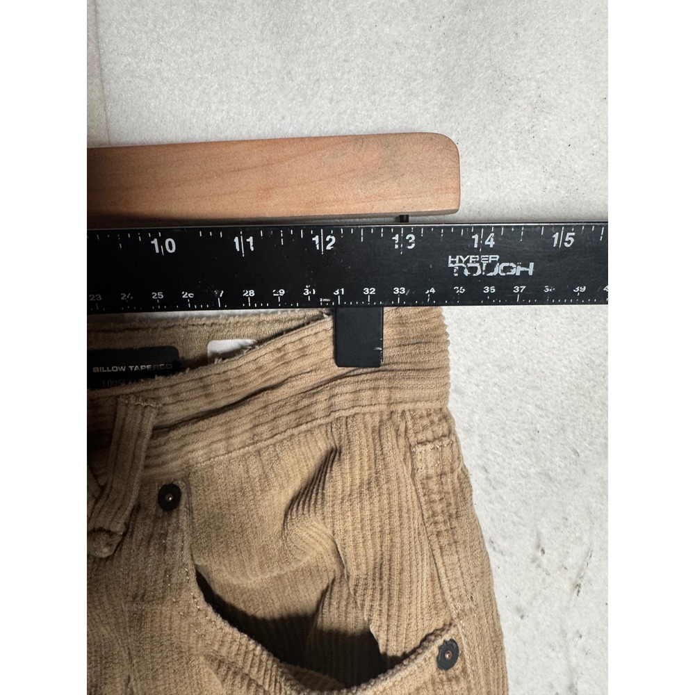 Volcom Billow Tapered Corduroy Pants Mens 27 Tan Khaki Loose Fit Skateboarding - Picture 3 of 14